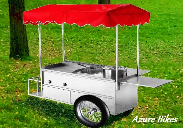 Hot Dog Cart with Grill and Fryer for Sale