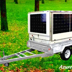 Mobile Food Cart Trailer with Solar Panels