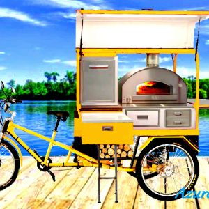 Pizza Oven Bike with Wood Fired Oven