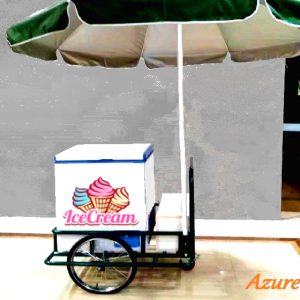 Portable Ice Cream Freezer Cart