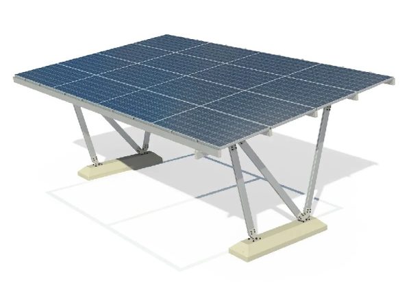 Solar Carport Structure for Commercial Parking Lots