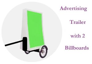 Bicycle ADVERTISING trailer FREE UK POSTAGE mobile billboard 