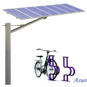 Home solar charging station for electric bicycles