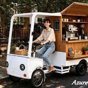 Solar Powered Coffee Cart for a Mobile Coffee Bike Business