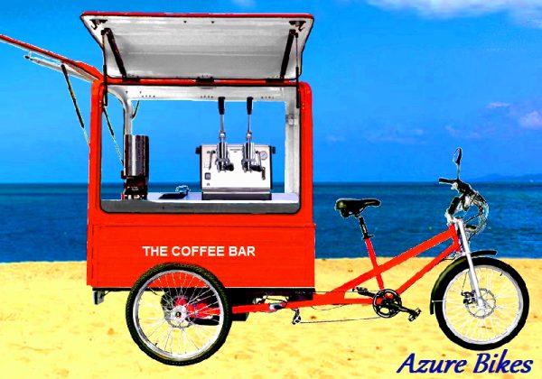 Solar Powered Mobile Coffee Cart Trike