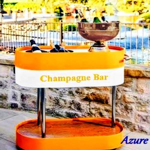 Mobile Champagne Bar Cart for serving Prosecco, Wine, Champagne
