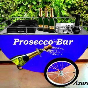 Mobile Prosecco Bar Cart Serving Champagne & Prosecco