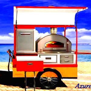 Mobile Wood-Fired Pizza Oven on Trailer
