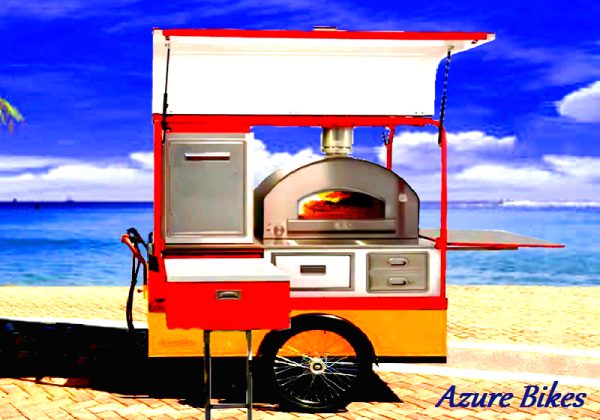 Mobile Wood-Fired Pizza Oven on Trailer