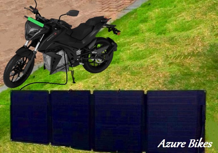 Solar Motorcycle Battery Charger Portable Charger Azure Bikes