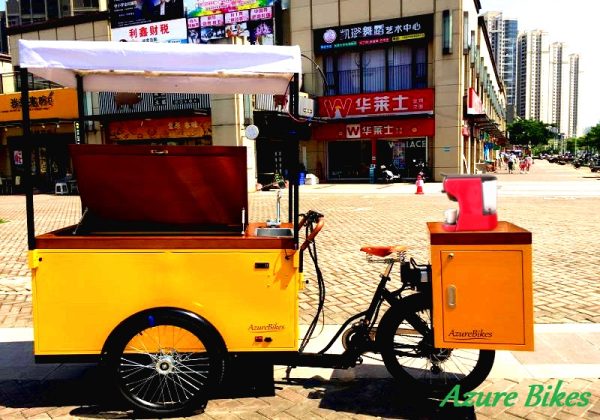 Coffee Ice Cream Cart Shop on Wheels