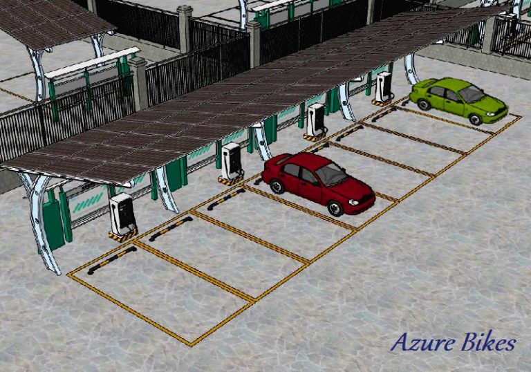 Solar EV Charging Station for Home Azure Bikes