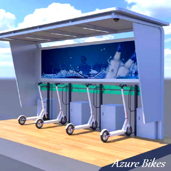 Solar Bikeport for Charging Electric Bikes